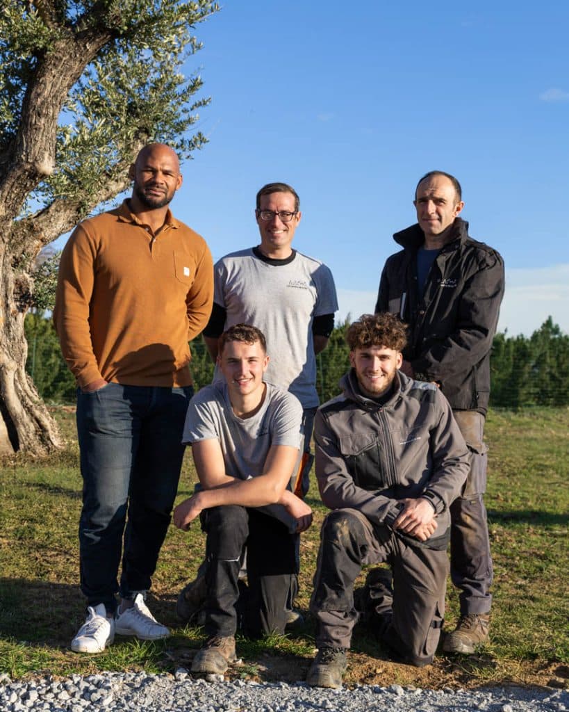 photo d'équipe d'une entreprise de paysagistes à Trèbes