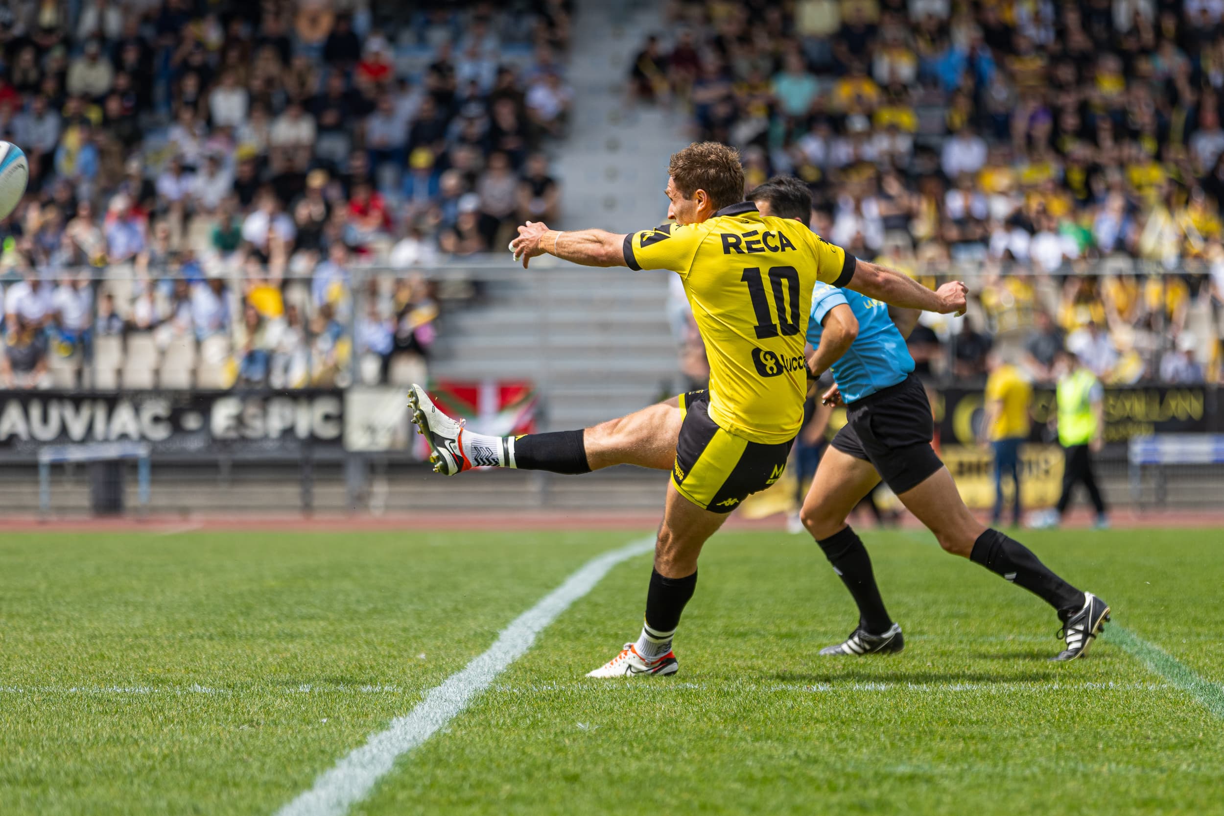 photographie rugby US Carcassonne match action Qapture pénalité
